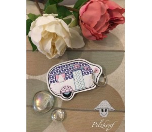 ITH Stickdatei - Anhänger Camping